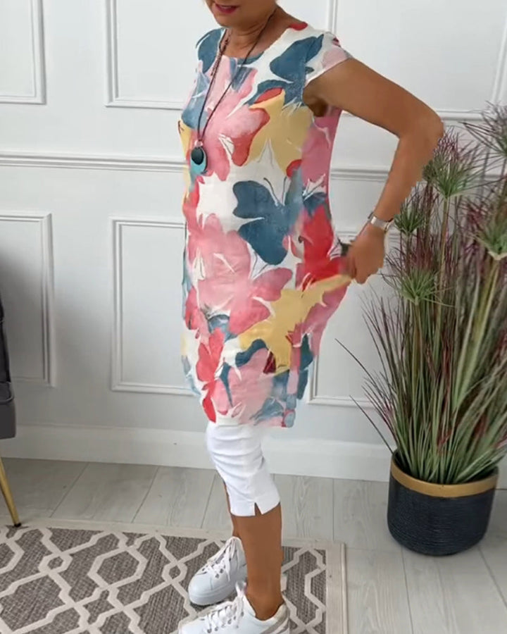 Ada | Summer floral dress for older women