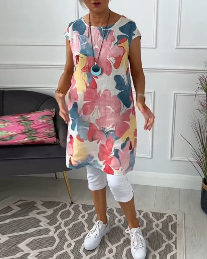 Ada | Summer floral dress for older women